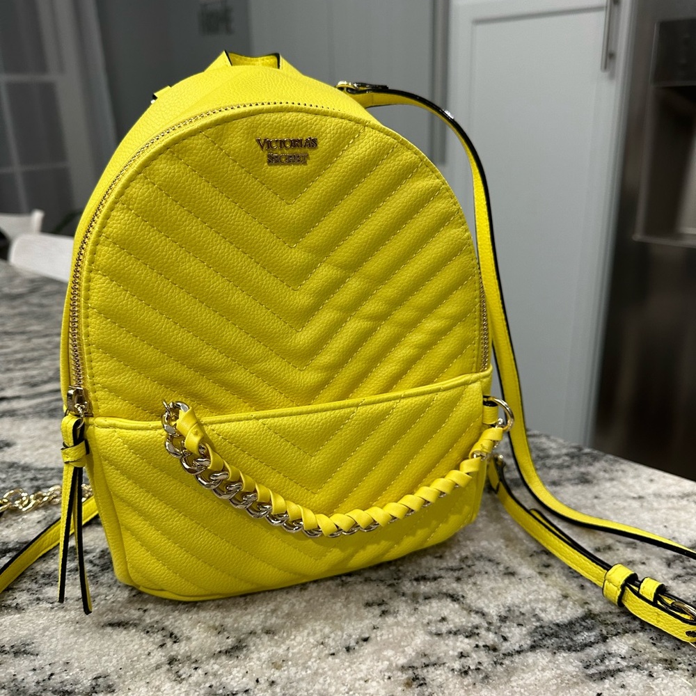 Victoria Secret Yellow Backpack
